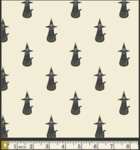 TISSU PATCHWORK SPOOKY'N WITCHY par AGF Studio " Parfaitement sorcier " prix: 22.50 euros le mètre