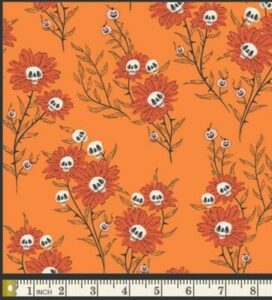 TISSU PATCHWORK    SPOOKY'N  WITCHY  par AGF Studio " épice de fleurs méchantes "  prix: 22.50 euros le mètre