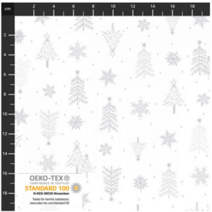 TISSU  patchwork  Frosty snowflake   de Stof Fabrics