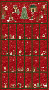 Panneau patchwork Frosty snowflake du calendrier de l'Avent de Stof Fabrics