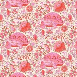 TISSU PATCHWORK  collection BESTIES de Tula Pink : No Rush . Blossom  prix: 22.80 mètre
