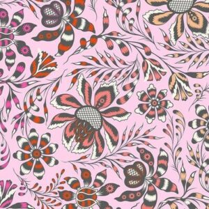 TISSU PATCHWORK  collection ROAR de Tula Pink : Wild Vine 8201-272 prix: 23,30 mètre