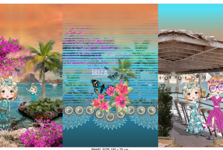 Panneau Stenzo thème: la plage