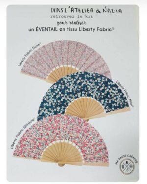 kit éventail en tissu Liberty Fabric