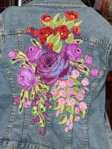 Cours : Recyclage d'une veste en jean