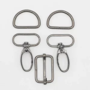 accessoires pour sac metallic silver 25mm