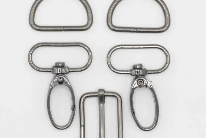 accessoires pour sac metallic silver 25mm