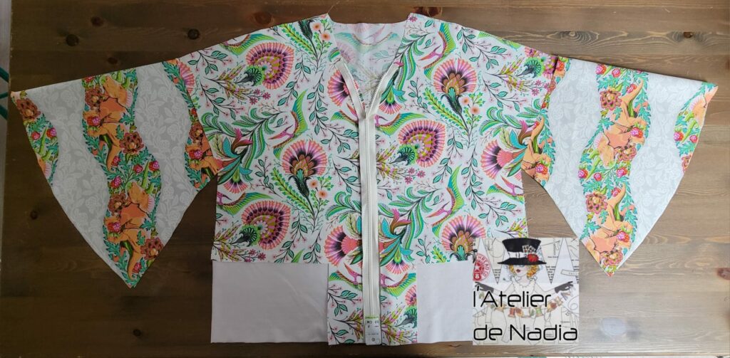 création d'un blouson www.latelierdenadia.com