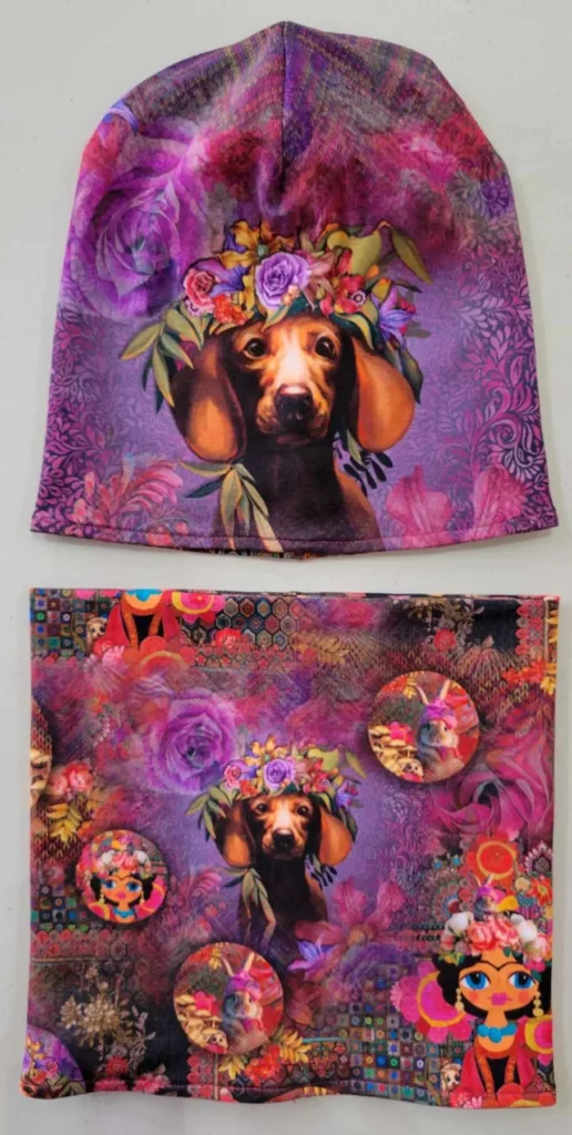 www.latelierdenadia.com bonnet et snood réversibles