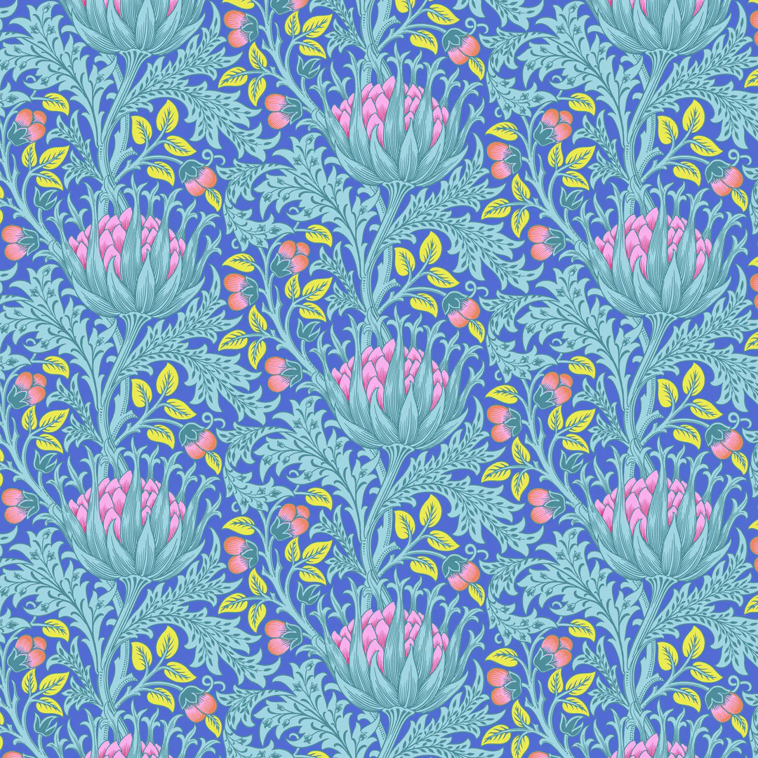 PWKW001.BLUEArtichoke-Kaffe Fassett