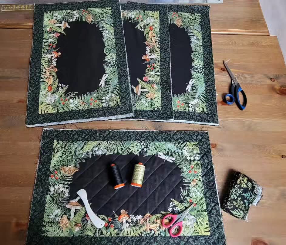 L'Atelier de Nadia, les sets de table,création lors des cours