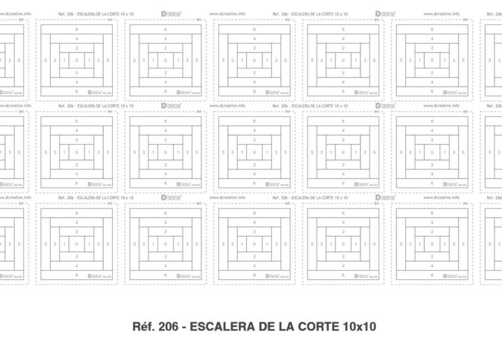Log Cabin. Réf 206 - ESCALERA DE LA CORTE 10x10 10X10.L'Atelier de Nadia