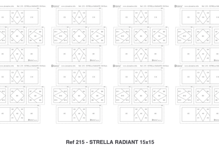 Log cabin Réf 215 - ESTRELLA RADIANTE 15x15 15X15.L'Atelier de Nadia