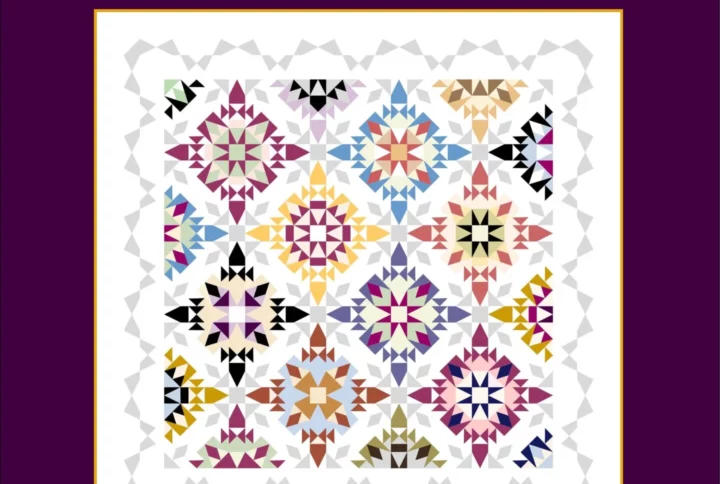 My-Mandala-modèle de patchwork.L'Atelier de Nadia