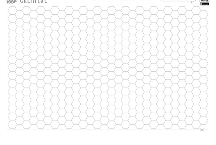 Panneau. Réf 402 - Panel HEXAGONO 2cm PUNTADA ESCONDIDA.L'Atelier de Nadia