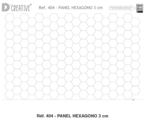 Panneau. Réf 404 - PANEL HEXAGONO 3cm PUNTADA ESCONDIDA.L'Atelier de Nadia