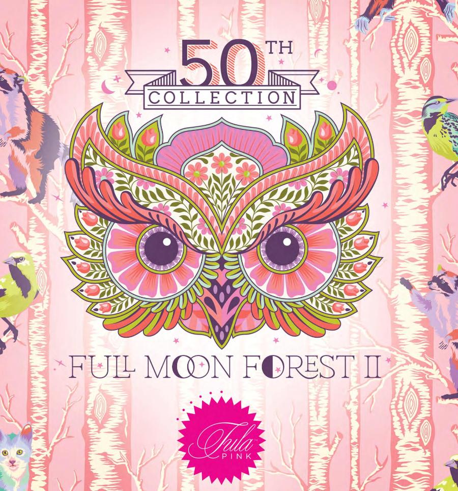 Full.Moon.Forest.II.par Tula Pink.L'Atelier.de.Nadia