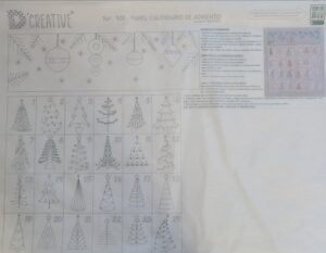 Panneau.calendrier de L'Avent.L'Atelier de Nadia