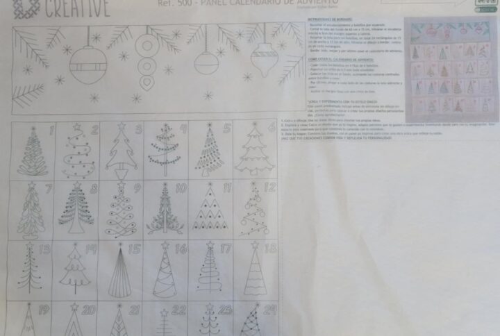 Panneau.calendrier de L'Avent.L'Atelier de Nadia