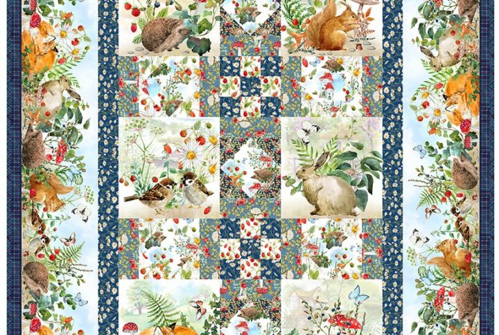 Hedgehog quilt.L'Atelier.de.Nadia