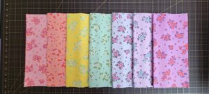 lot de 7 tissus true colors What à Ditz de tula Pink
