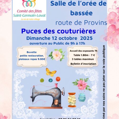 Information : Puces des couturières