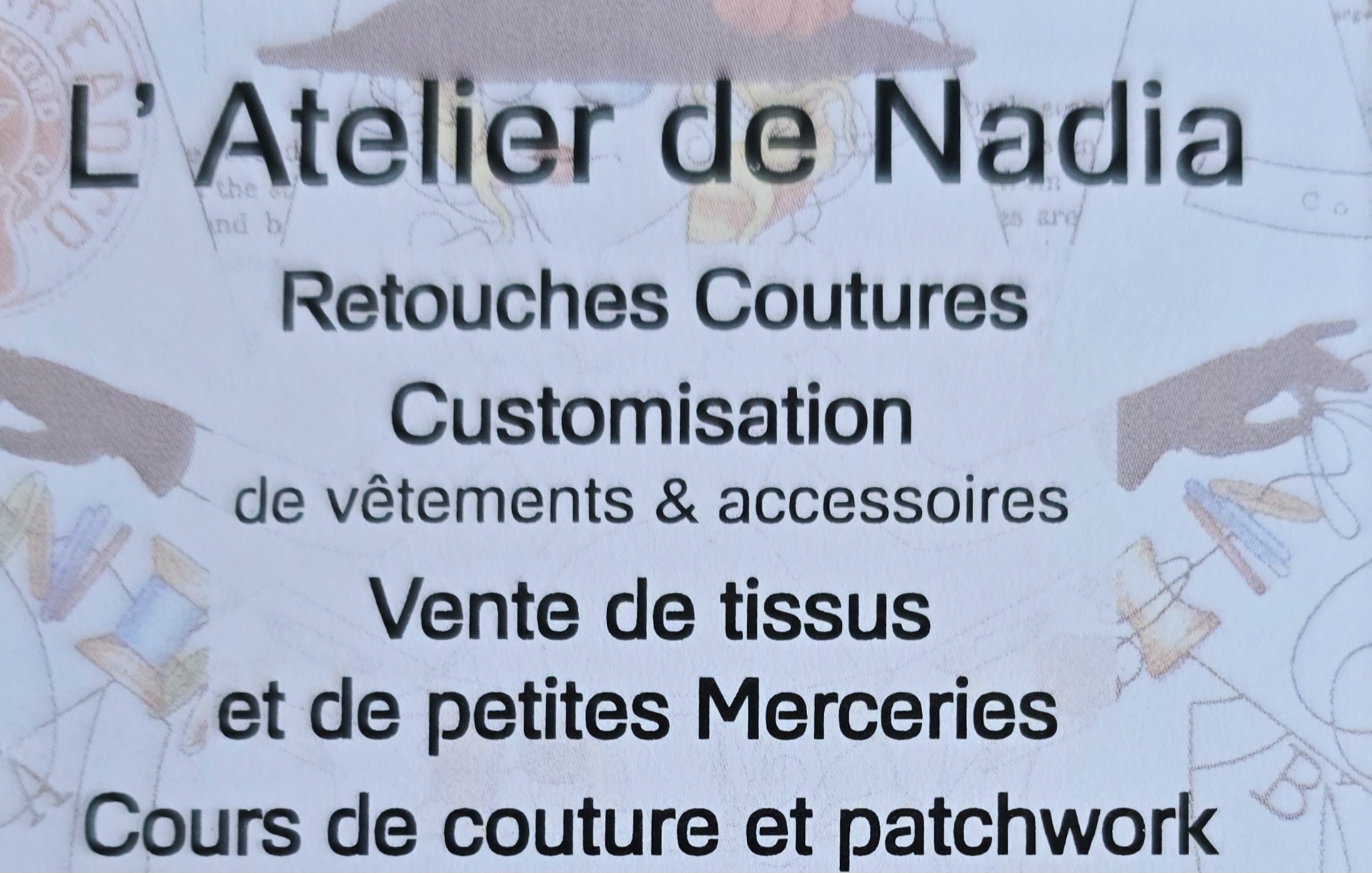 L'Atelier de Nadia_la carte cours_77130_Marolles sur Seine