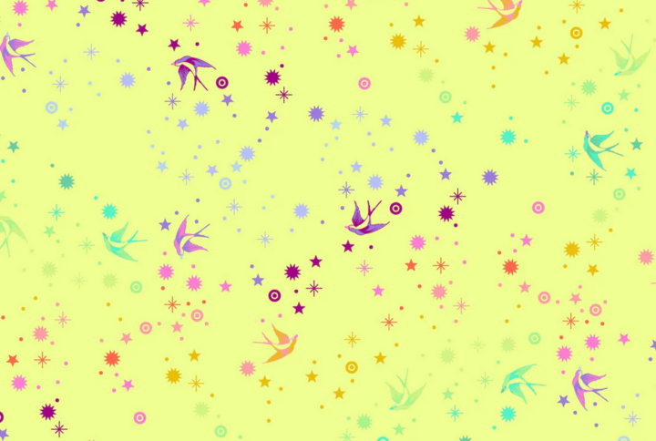 Tula Pink - True Colors Fairy Dust Lime PWTP133.LIME_L'Atelier de Nadia-77130-Marolles sur Seine-vente de tissu