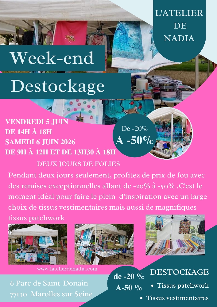 L'Atelier de Nadia_77130_Marolles sur Seine_week end destockage.